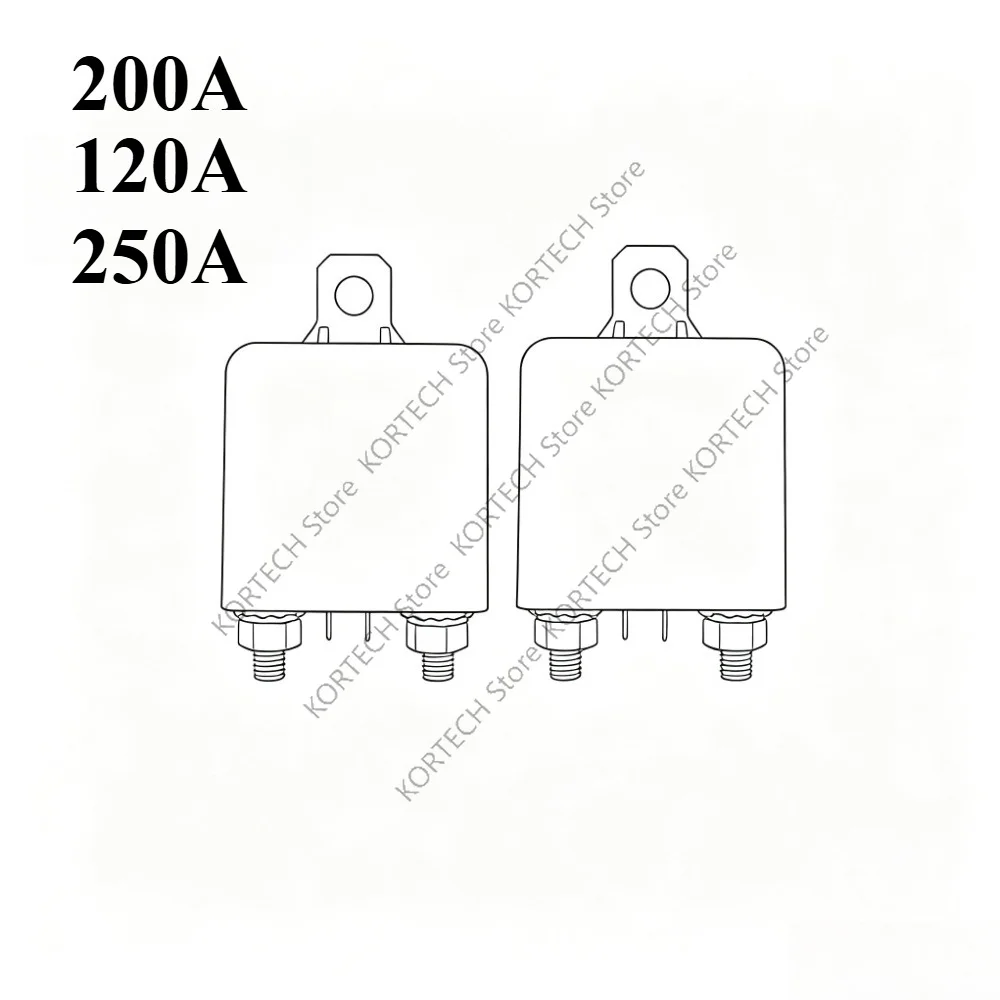 200A high current car relay 120A 200A 250A DC start 12V 24V battery power supply modification for a long time