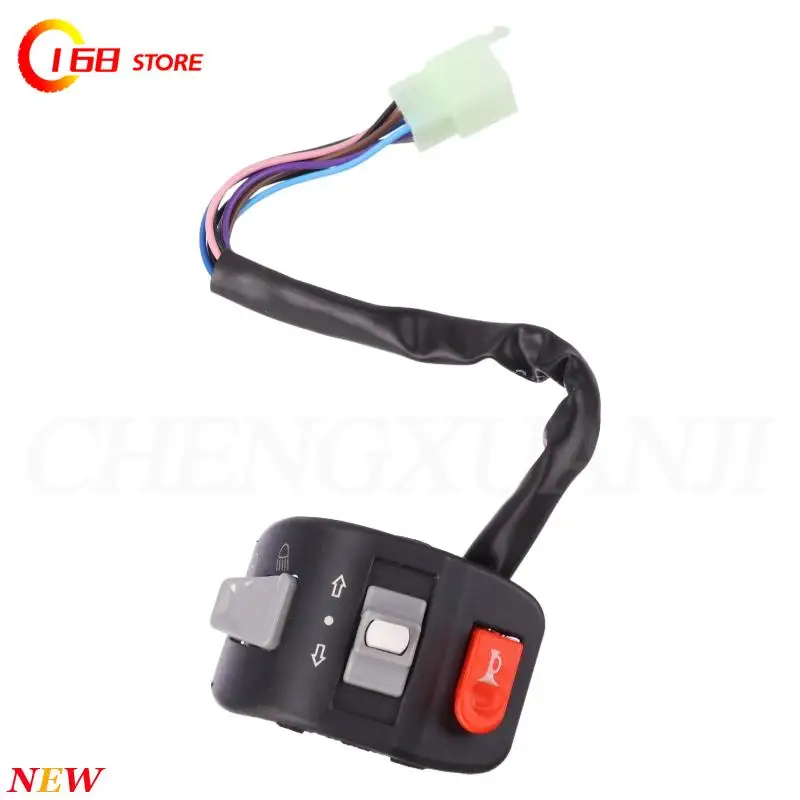 

НОВЫЕ переключатели контроллера на руле для электрического велосипеда, скутера, сигнал, электрическая противотуманная фара, звуковой сигнал, кнопка включения-выключения