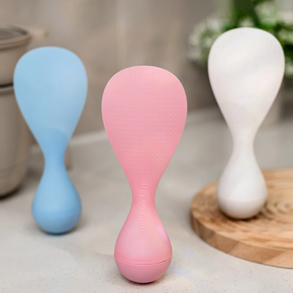 Rice Spoon Non-Stick Tumblers Rice Spoon Food Grade Pp Household Serving Spoon For Kitchen Use Dustproof Can Stand Up Spoon