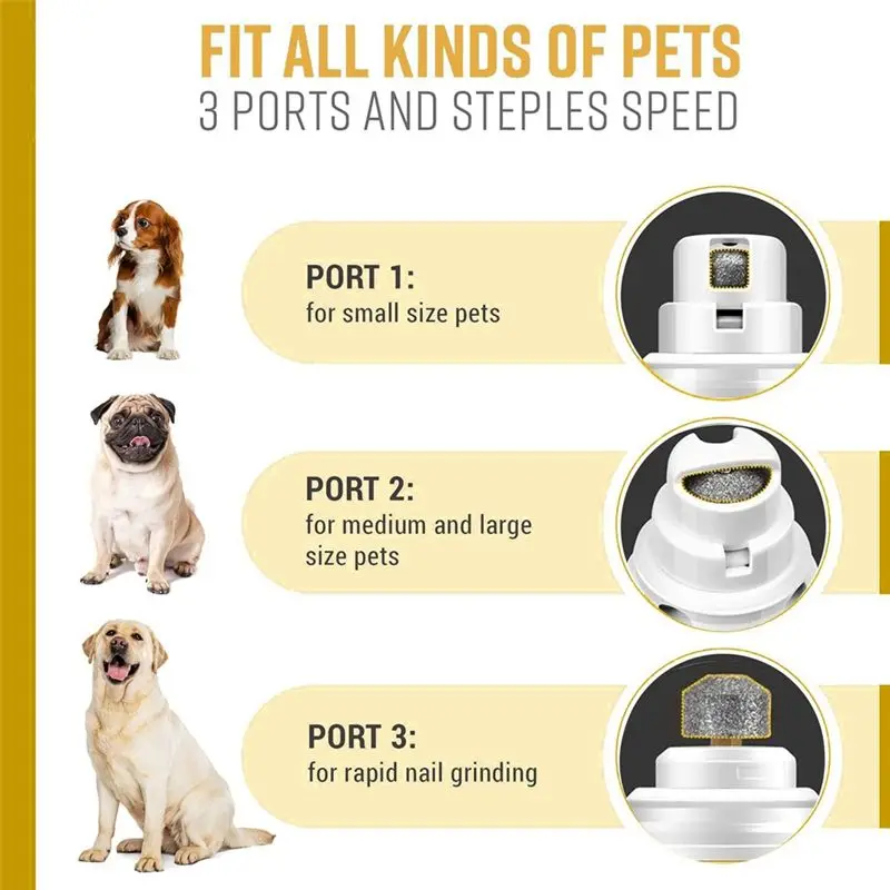

(AIMA) Electric Pet Nail Grinder Four-In-One Pet Suit Multifunctional Pet Electric Nail Grinder Hair Removal Shaver