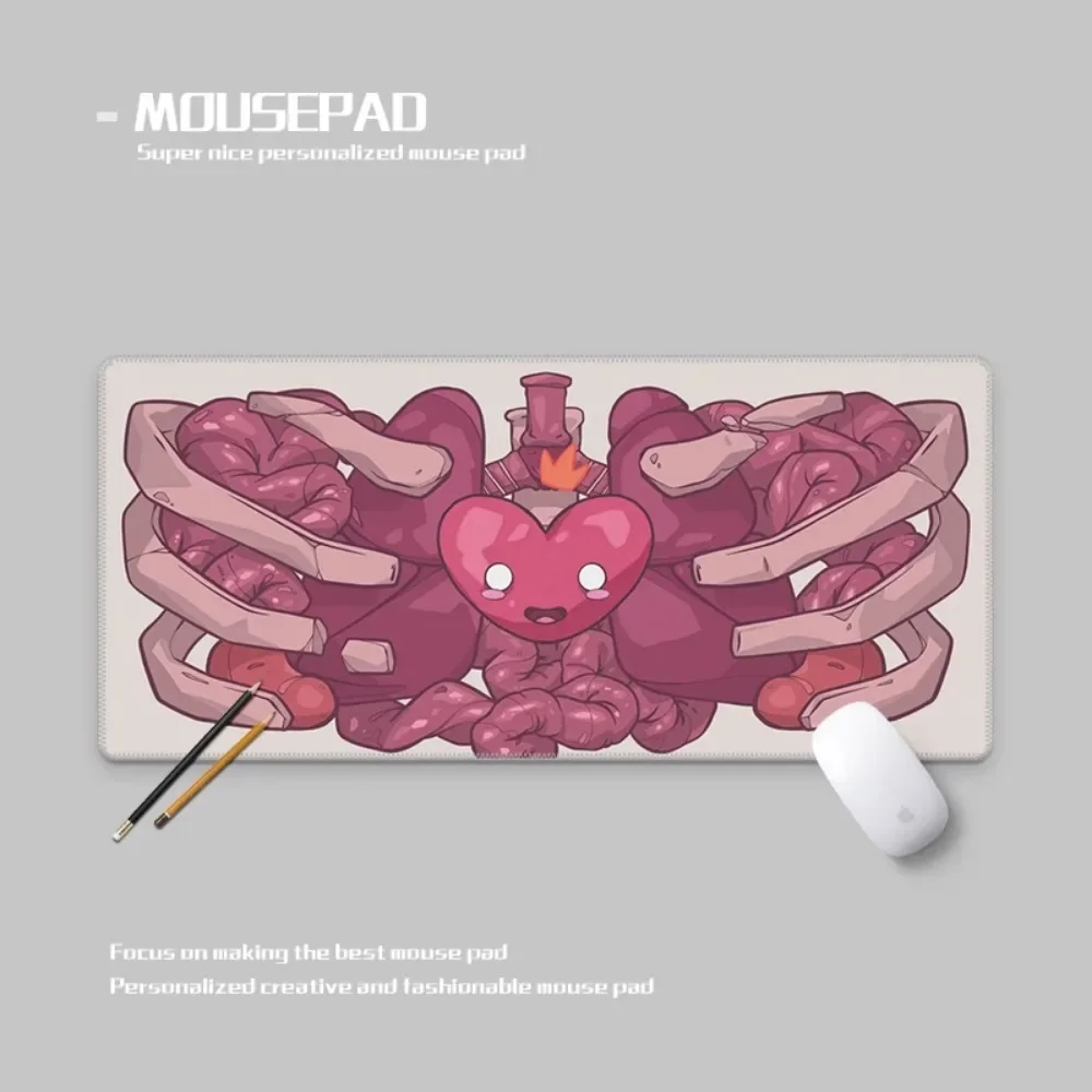 Anatomie Hart Muismat Natuurlijk Rubber 5mm Dikte Oversize Glad FPS E-sport Aangepaste Gaming Bureau Mat Huishoudelijke Mat