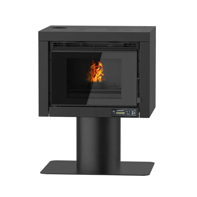 P-IN9A 9KW Modern Classic Indoor Fireplace Hot Selling Eco-friendly Steel Wood Pellet Stove Smokeless With Remote Control