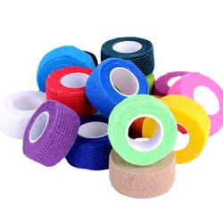 2 Rolls 2.5cm*4.5m Self-adhesive Elastic Bandage Colorful Non-woven Sports Bandage Emergency Survival Kit Medical Bandages