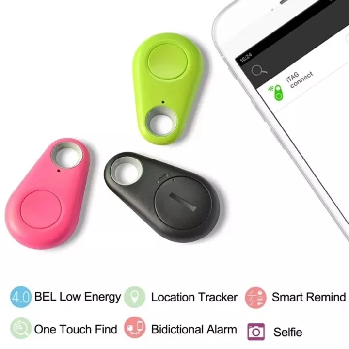 Mini rastreador GPS inteligente con Bluetooth para perros y gatos, localizador de etiquetas antipérdida, artículos para mascotas, llavero,