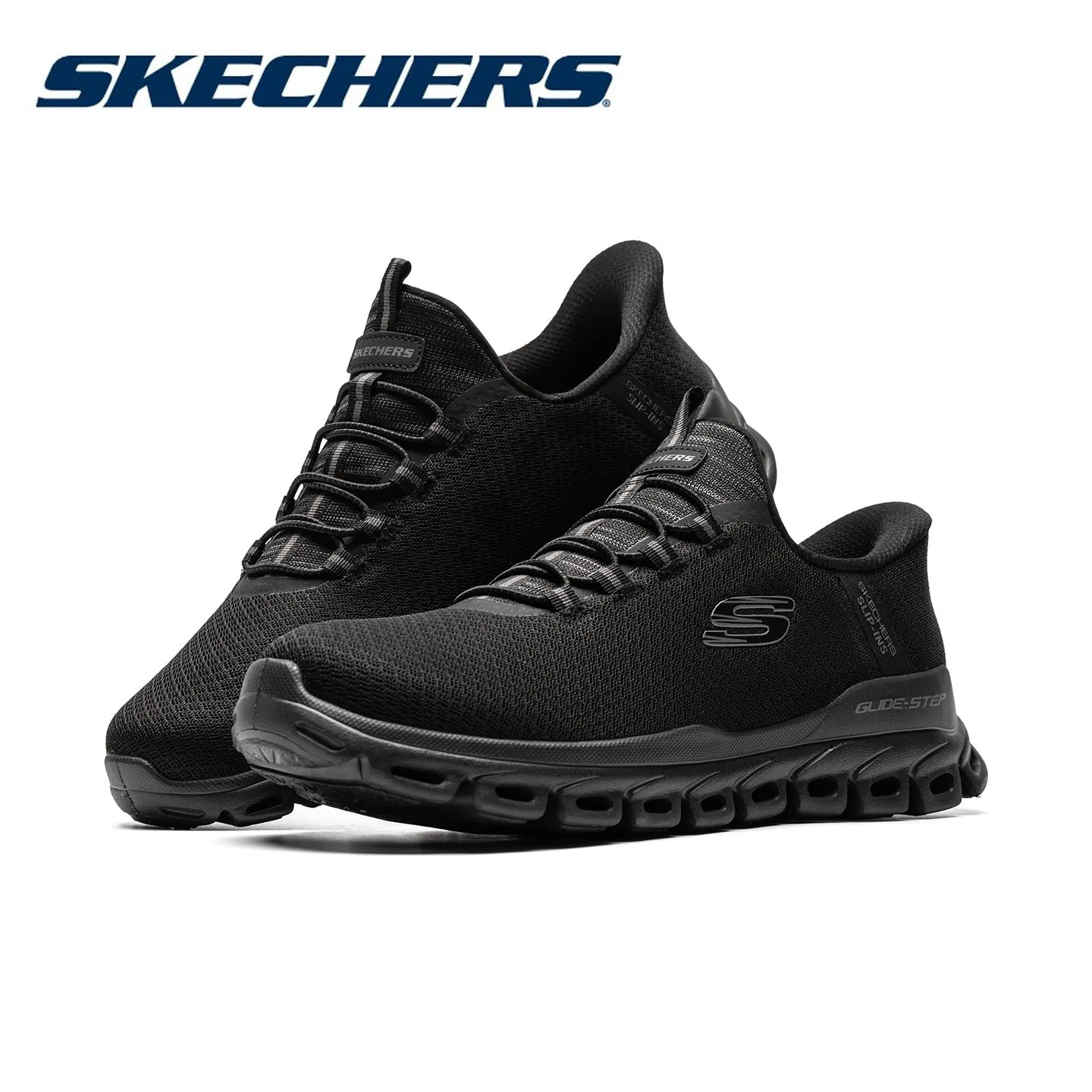 Zapatos Skechers para Hombre, Zapatillas transpirables ligeras que absorben los golpes, Zapatillas deportivas para correr al aire libre para Hombre, Zapatillas para Hombre
