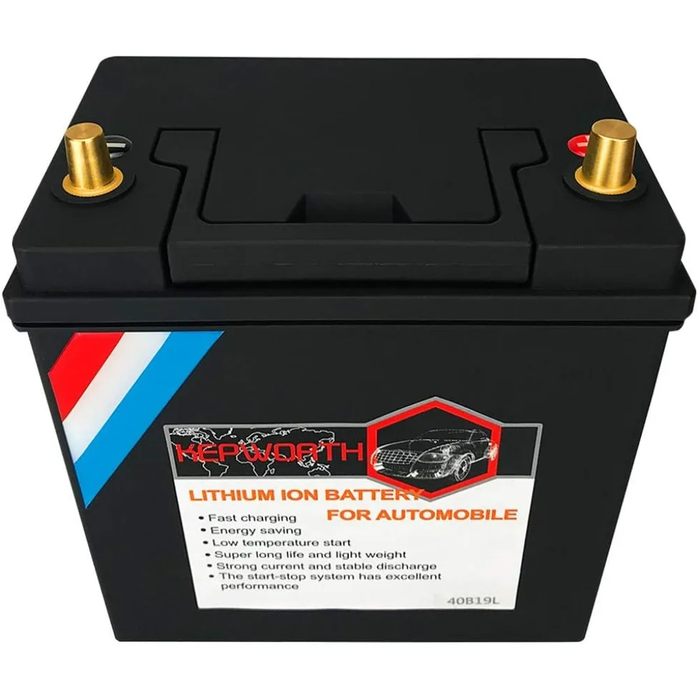 Batteria al piombo di ricambio 40ah 40B19R Batteria per automobile LiFePO4 Universale 12v 22Ah 680CCA Al litio ferro fosfato costruito
