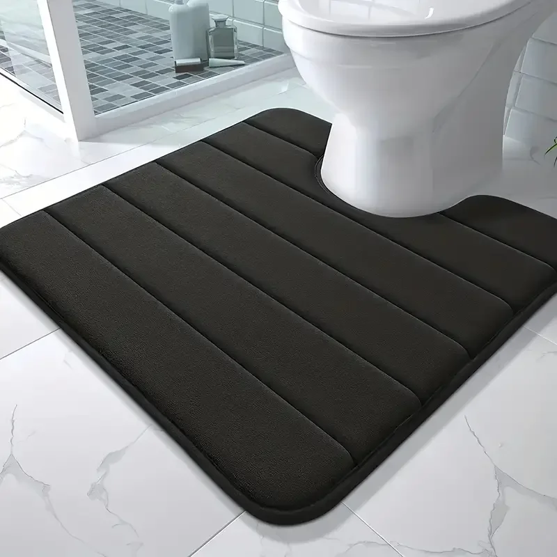 

Memory Foam Bath Rug Toilet U-shaped floor Mat Non-slip Bathroom Mat Soft Absorbent Carpet Home Decor Bathroom Accessories