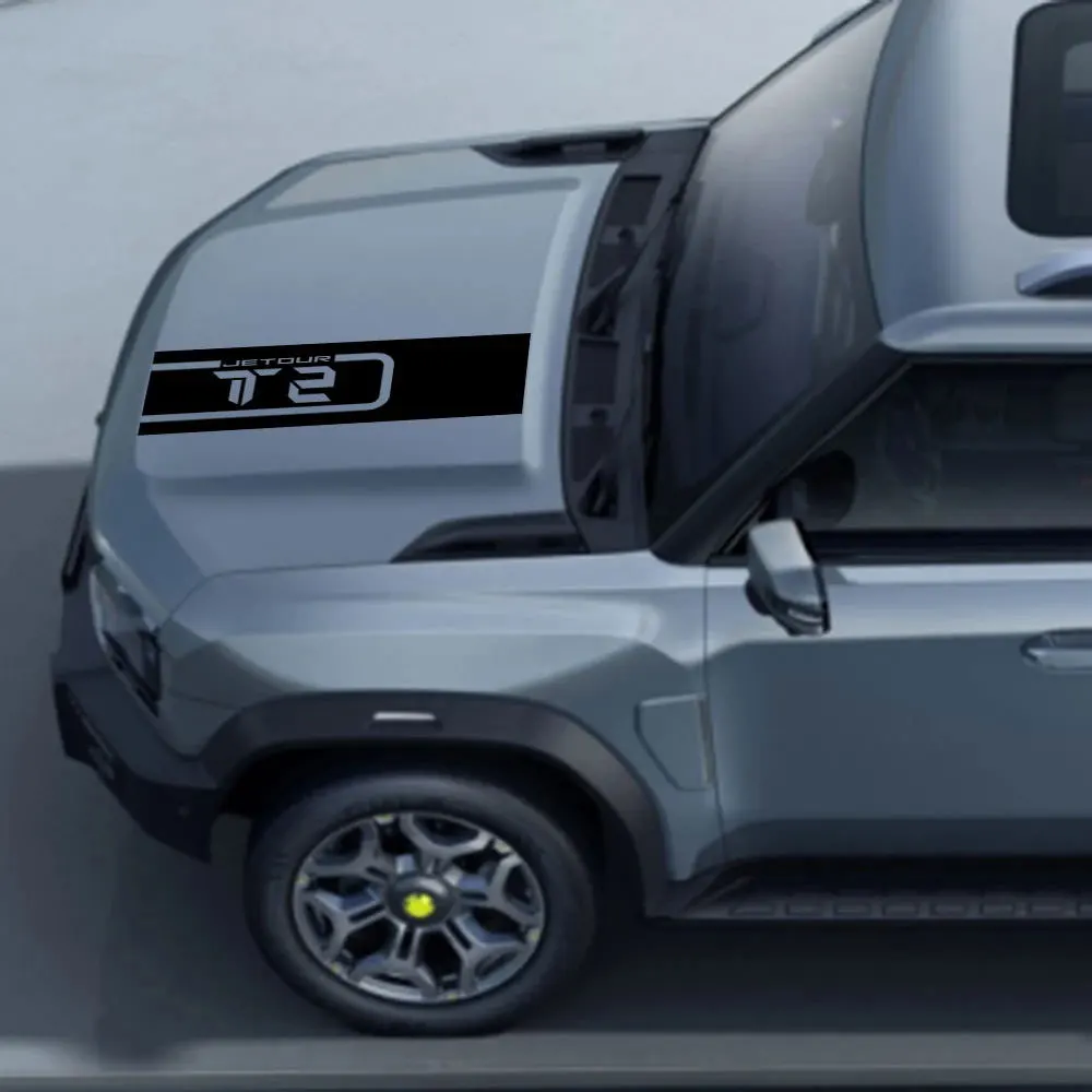 

Виниловая пленка на капот автомобиля, полоски, наклейки, украшение для JETOUR T2, аксессуары для стайлинга