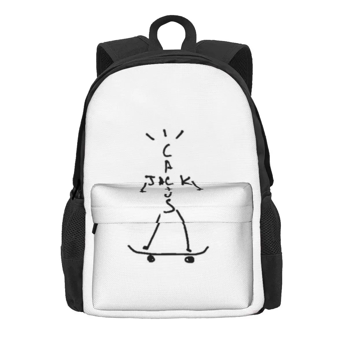 Jack Skateboarding Backpacks Boys Girls Bookbag Students School Bags Cartoon Kids Rucksack Laptop Rucksack Shoulder Bag