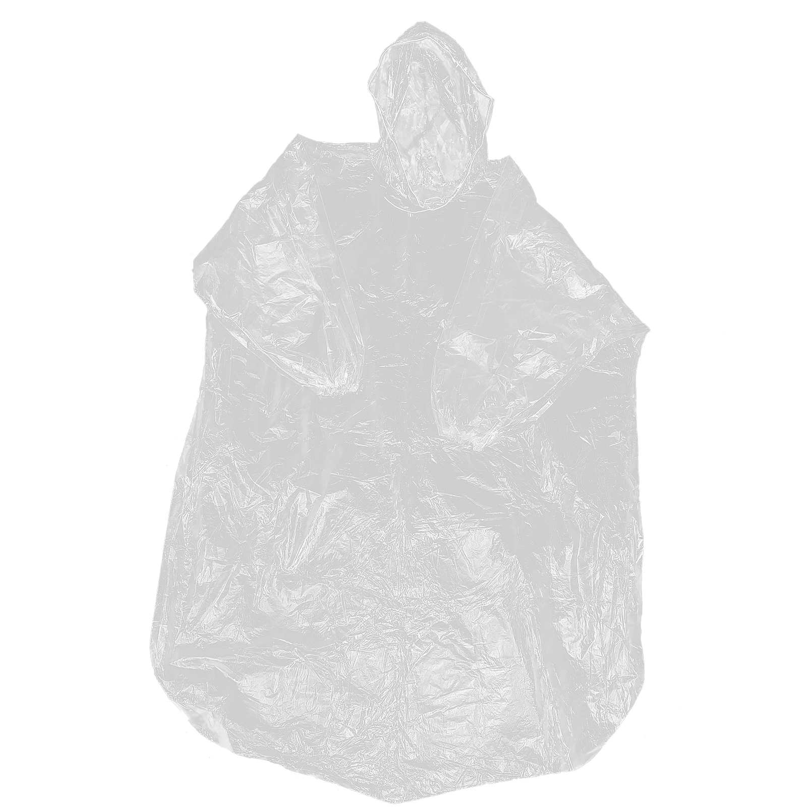 

6Pcs Disposable Adult Rain Ponchos Lightweight Emergency Coats for Men Women Clear Color Travel Outdoor Use Emergency Supplies