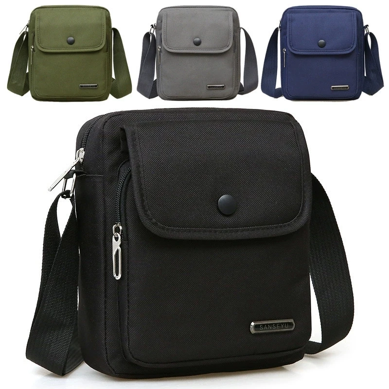 

Men's Shoulder Bag, Canvas Handbag Small Multifunctional School Bag Shoulder Bag Backpack Tote Vintage Crossbody Bag