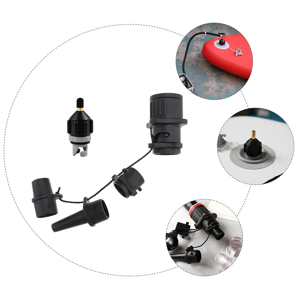 

2 Pcs Inflator Connector Air Valve Hose Chargeable Pump Adapter for Inflatables