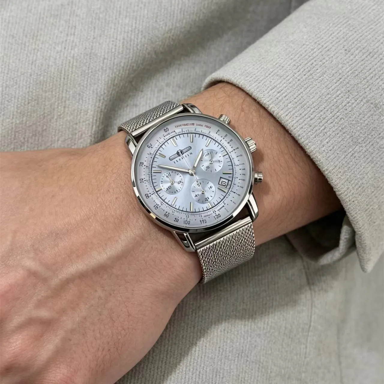 Zegarek męski 2026 Fashion Zeppelin Luxury Retro Chronograph - Klasyczny, automatyczny, z datownikiem, wersja pamiątkowa, idealny do stylizacji biznesowej i casualowej.