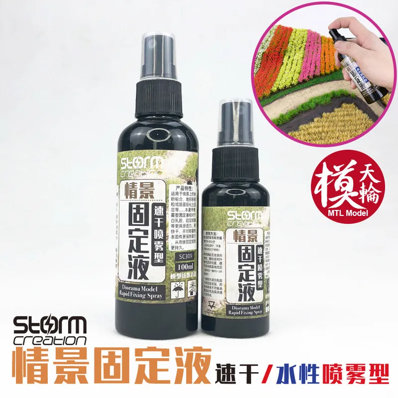 Scenario Fixed Liquid Quick Drying Spray Adhesive Model Retired Soldiers Platform Penetration Adhesive DIY Materials Tool Model