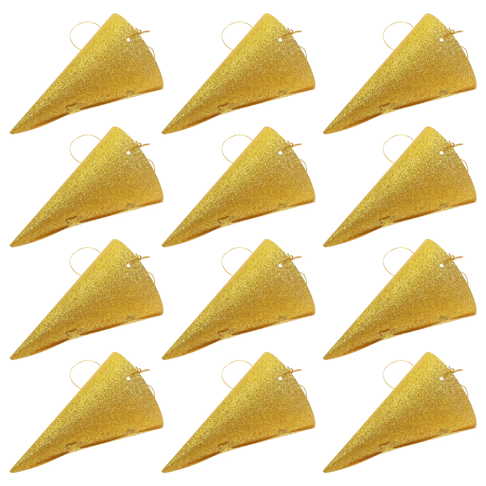 

12 PCS Birthday Hat Caps for Kids Decorate Cone Hats Adults Glitter Baby