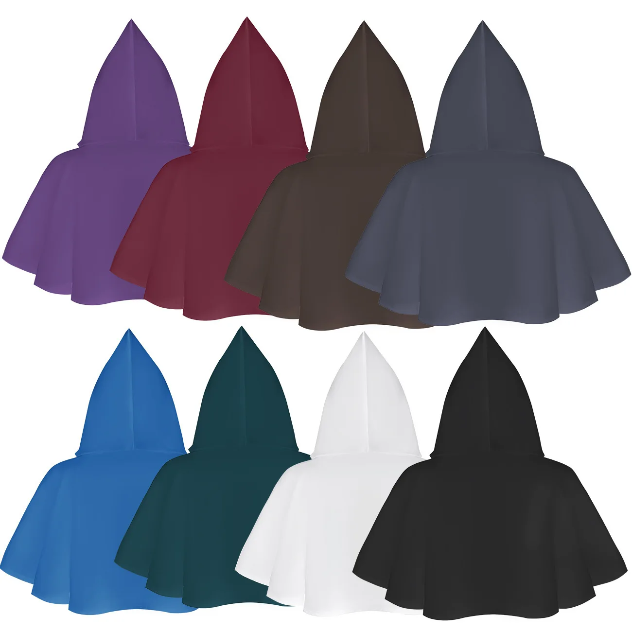 Взрослый размер, один размер, подходит для всех костюмов для косплея на Хэллоуин, средневековый халат с капюшоном «Жнец смерти» и шляпой, универсальная ролевая одежда...