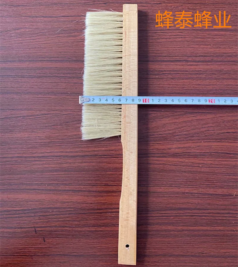 

2PCS small shaped wooden handle, small shaped bristle, double row beeswab