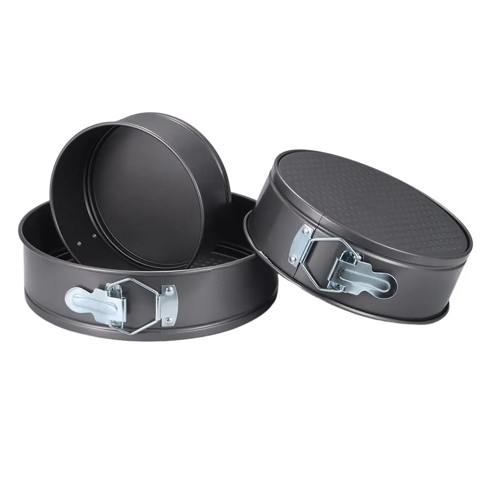 1Pcs Carbon Steel Baking Mould Leakproof with Removable Bottom Cake Baking Pan Non Stick 12/16/20/24/28cm Cake Mould
