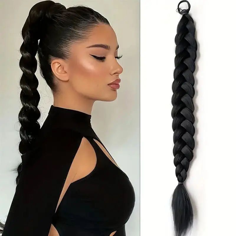Women's Imitation Fried Twists Braid Chemical Fiber Ponytail Boxing Braid Girl Y2K Style Cosplay Accessories Daily Headwear