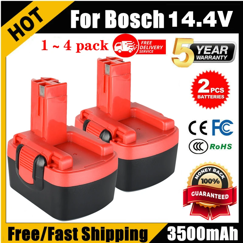 1 ~ 4 3500mAh dla bosch 14.4v zastępuje akumulator Bosch d 70745 2607335273 BAT038 BAT140 BAT040 BAT041 BAT159 2607335465 26073356