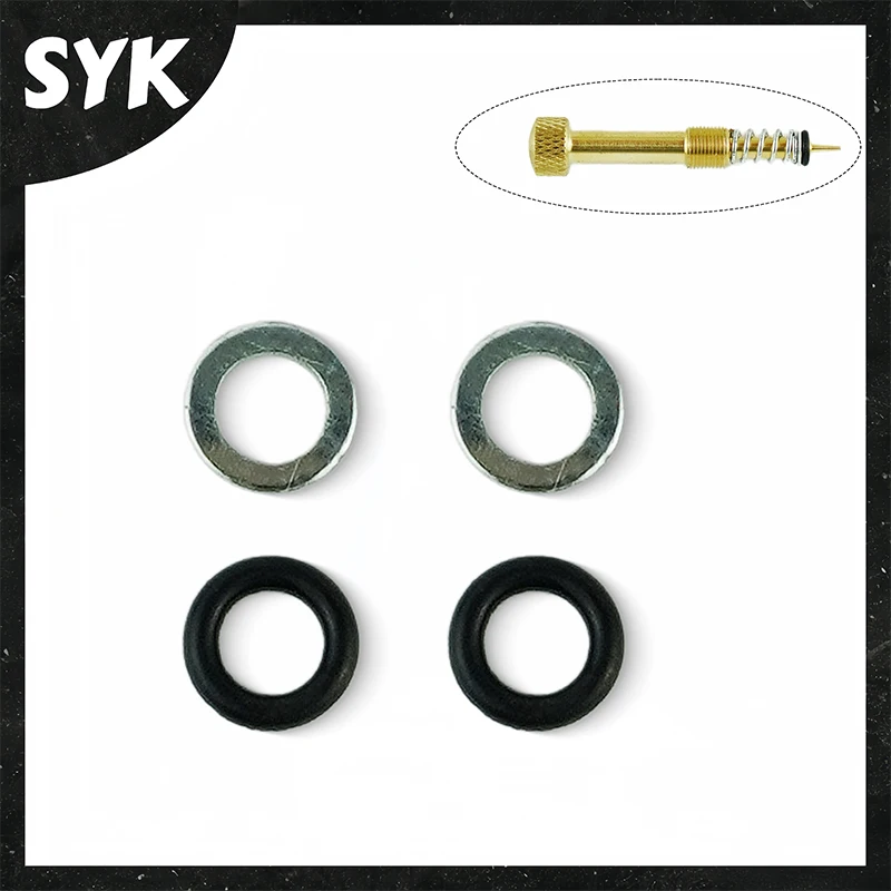 4 joints toriques, rondelles pour vis de réglage du mélange air-carburant du carburateur, pour Keihin pour Mikuni