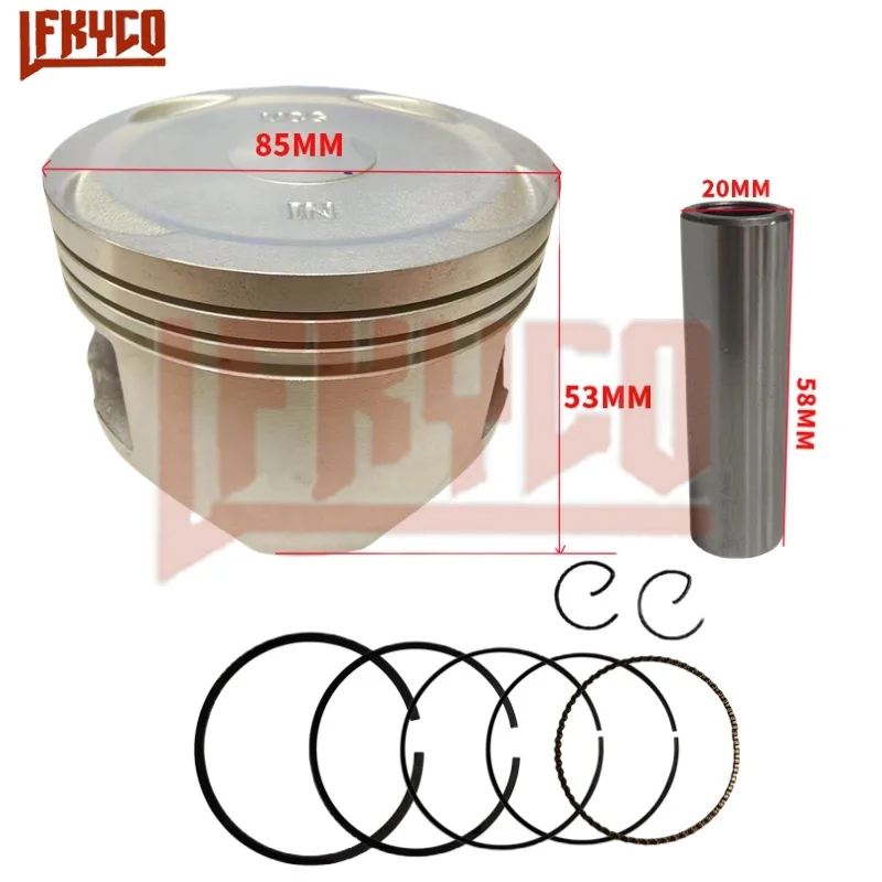 Motorcycle Engine Parts 85mm Bore for Honda XR400 XR400R XR 400 1996-2004 TRX400 TRX400EX 1999-2007 TRX400X 2009-2014 Piston Kit