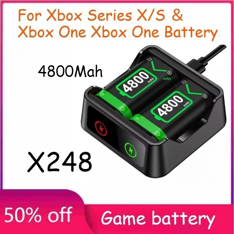 

X248 4800mAh Controller Rechargeable Battery for Xbox Series X/S for Xbox One Battery Games Accessories