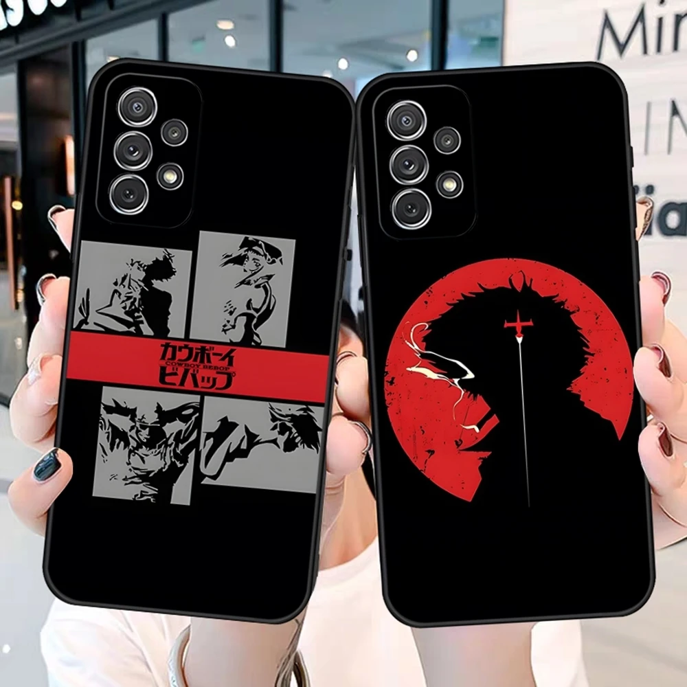 Custodia per telefono Bebop Cowboy Anime per Samsung Galaxy A31 A33 A52 A13 A02 S20 S23 S22 S21 A53 M54 Note 20 Cover posteriore