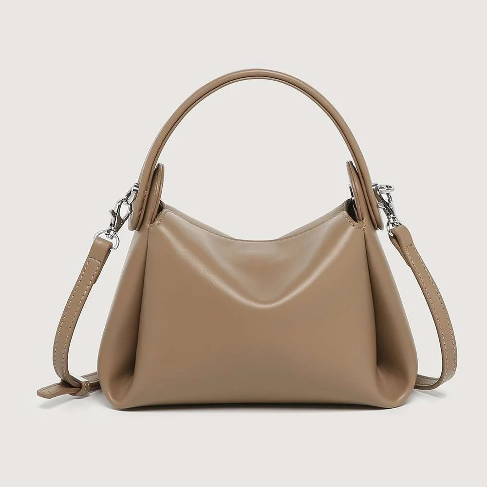 Luxury Women Shoulder Bag Genuine Leather Hand Bag Large Capacity Handbag Slouchy Bag Commuter Travel Bag