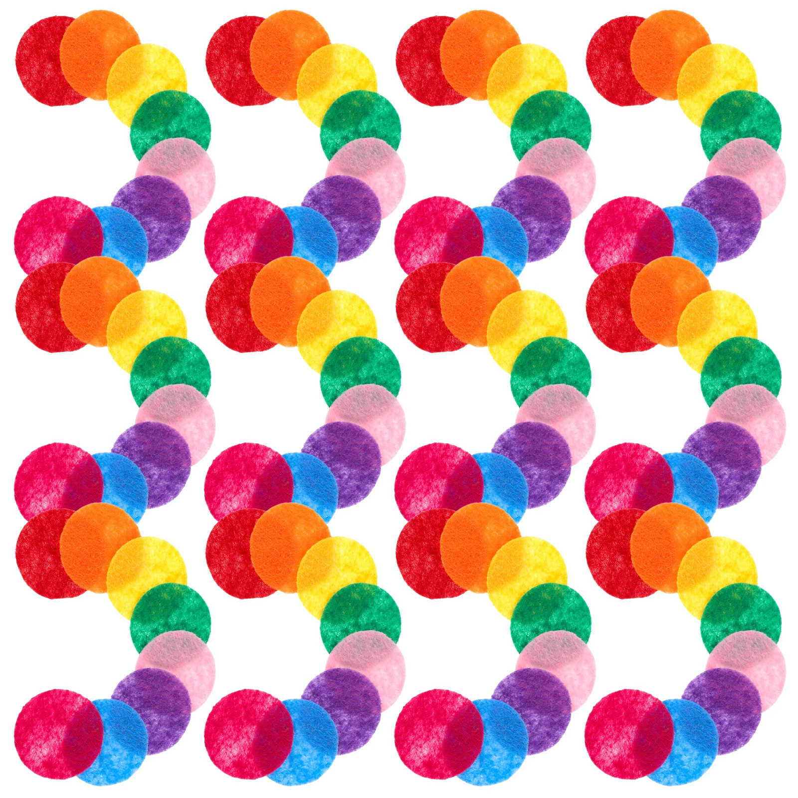 

1000 Pcs Felt Patch Early Education Creative Learning Colored Fabric Pads Diy Craft Project Round Circles Teaching Equipment