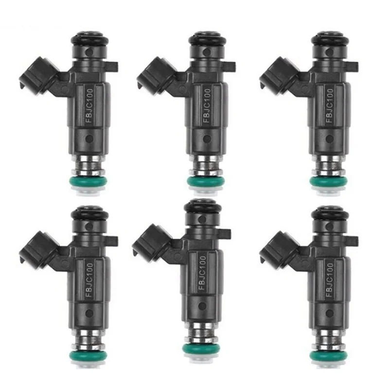 A65P-6Pcs Fuel Injectors Nozzle 16600-2Y915 166002Y915 FBJC100 For Nissan X-Trail T30 T31 2.5 Petrol QR20D Murano Maxima