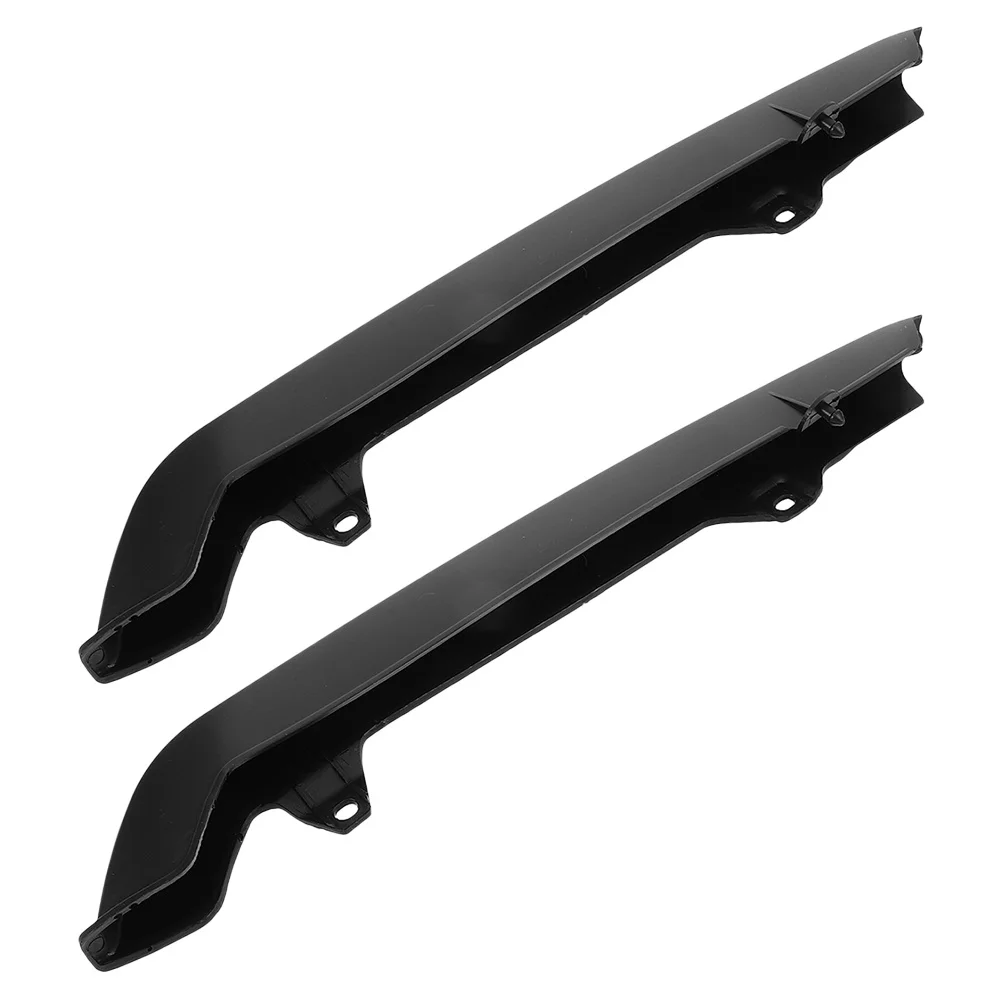 

2pcs Motorcycle Guard Accessories Durable Plastic Material Water Resistant Easy Installation Black Color Sprocket Chain