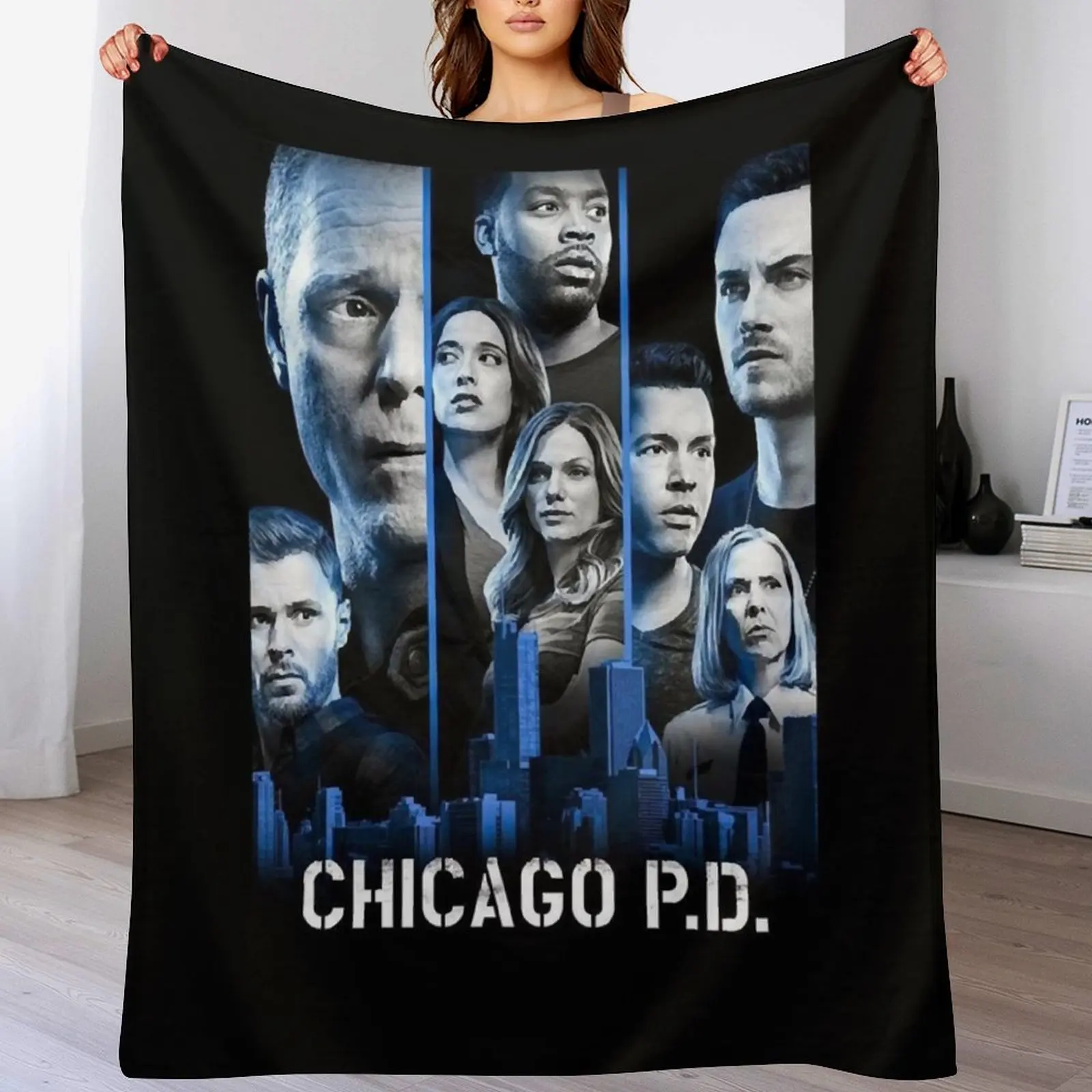 Black Graphic Chicago Med.Thank You For The Memories Signatures Throw Blanket Decoratives Thermal funny gift Blankets