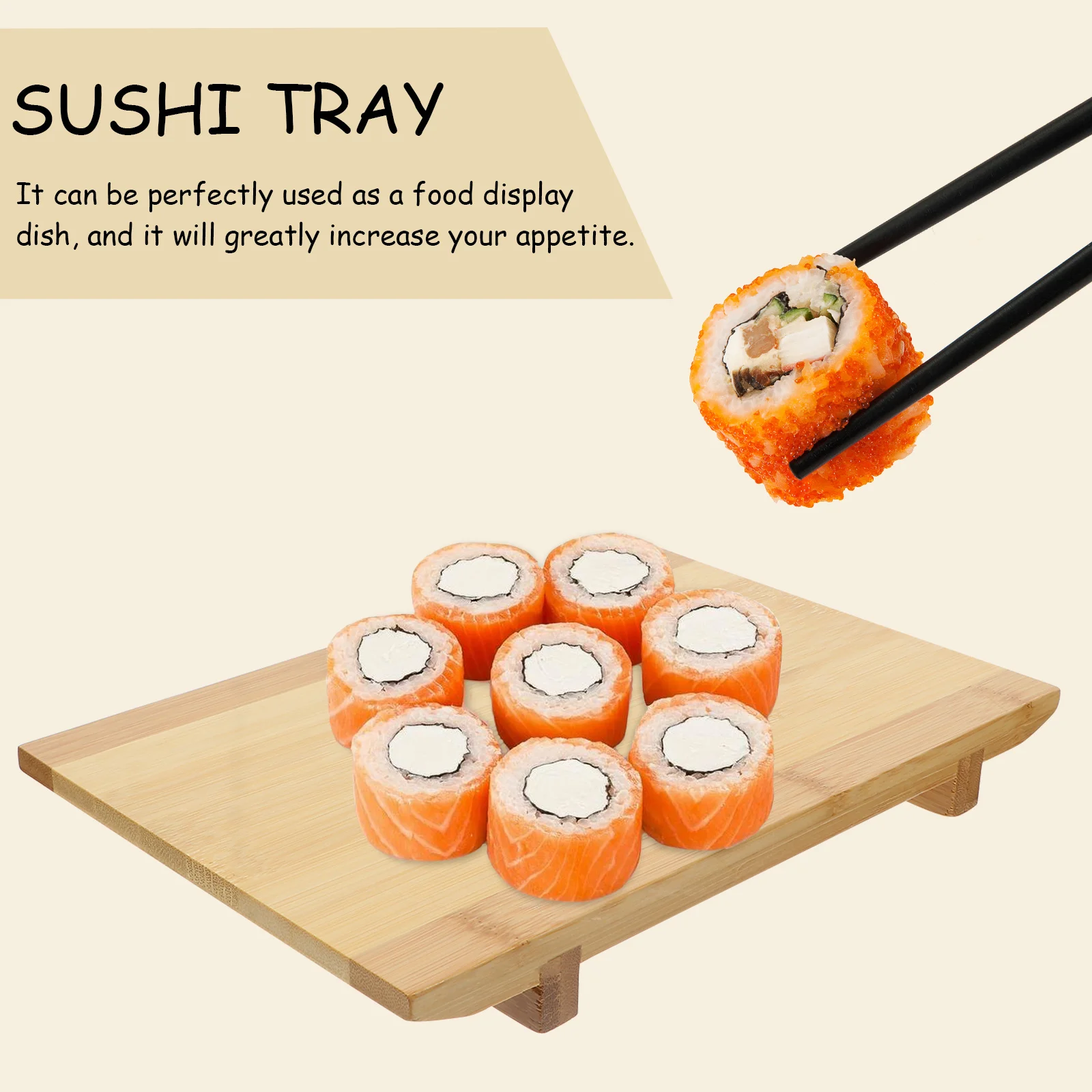 

Bamboo Sushi Plate Japanese Food Dish For Home Restaurant Hotel Sashimi Tray Tableware Set Kitchen Barware