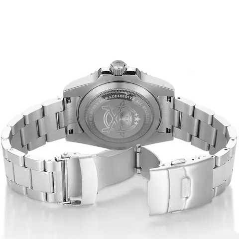 ADDIESDIVE Rostfritt Stålklocka Herrklocka Europeisk och Amerikansk Affärsfritids Quartzklocka Vattentät Utomhussportklocka 8 best sales klocka i rostfritt stål med baksida, vattentålig - №6