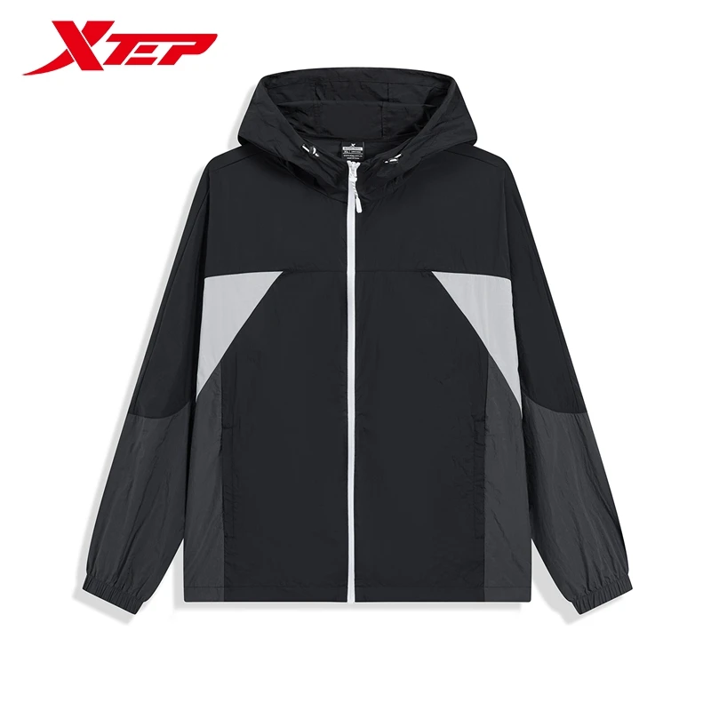 Xtep Windbreaker For Men 2024 Summer Wind Proof Men\'s Coat Impact-Resistant Climbing Breathable Soft Outdoor Tops 976229140252