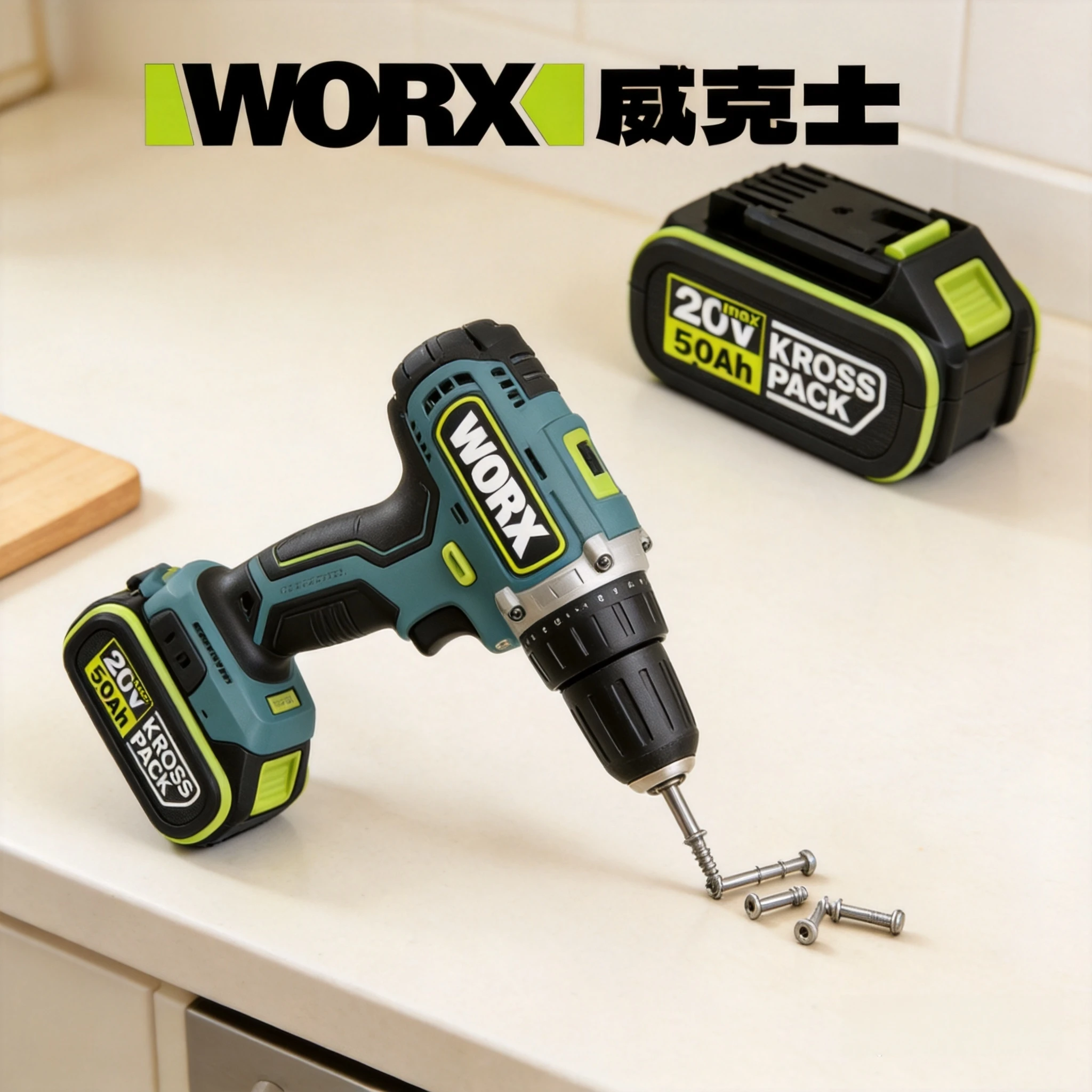 100% Original Replacement New Battery 20V 6.0Ah/5.0Ah for WORX Power Tool Series Compatible with WA3016 WA3023 WA3054 WA3027