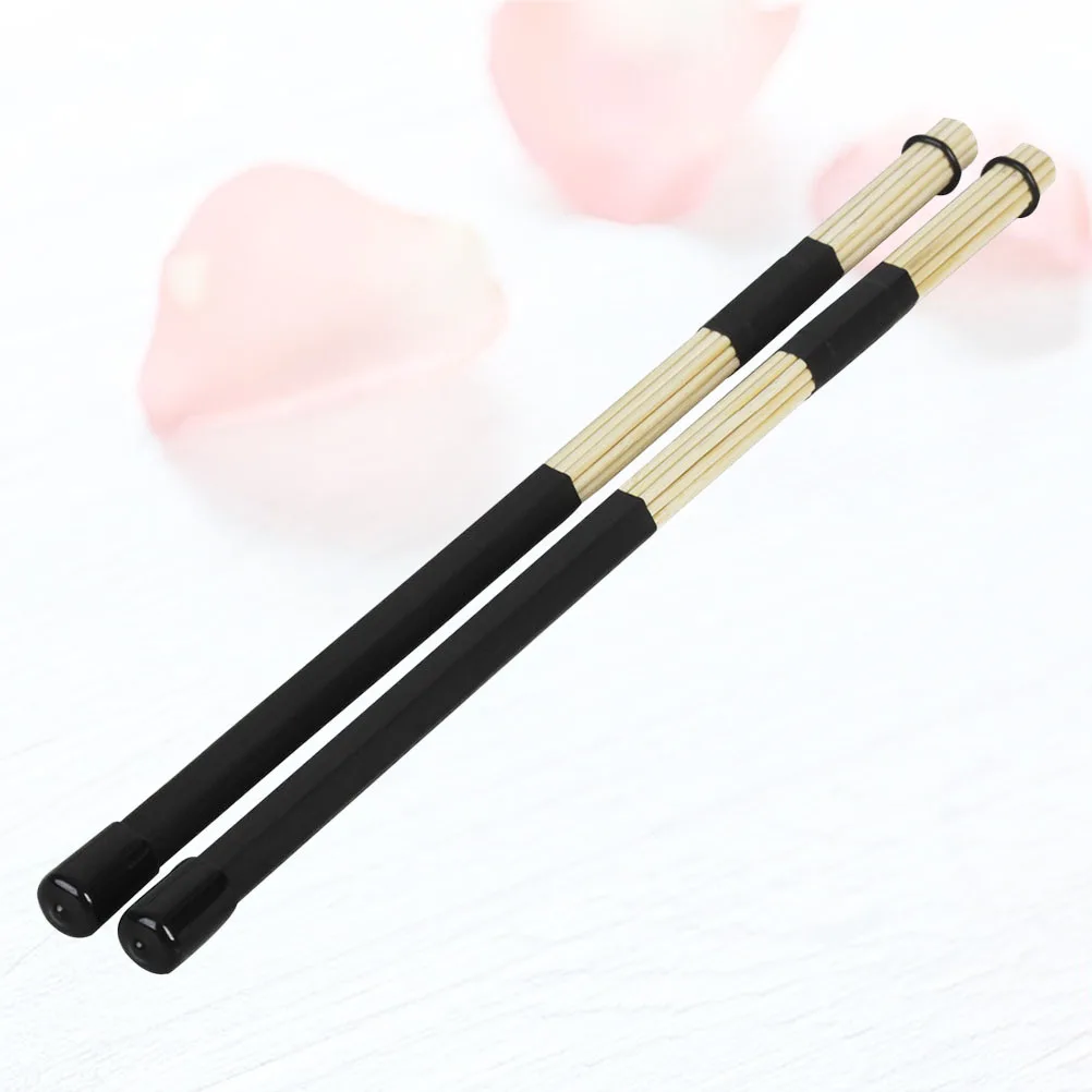 

2pcs Bamboo Drumsticks Rack Drums Durable Wooden Sticks Lightweight Portable Jazz Pit Orchestra Youth Bands Percussion