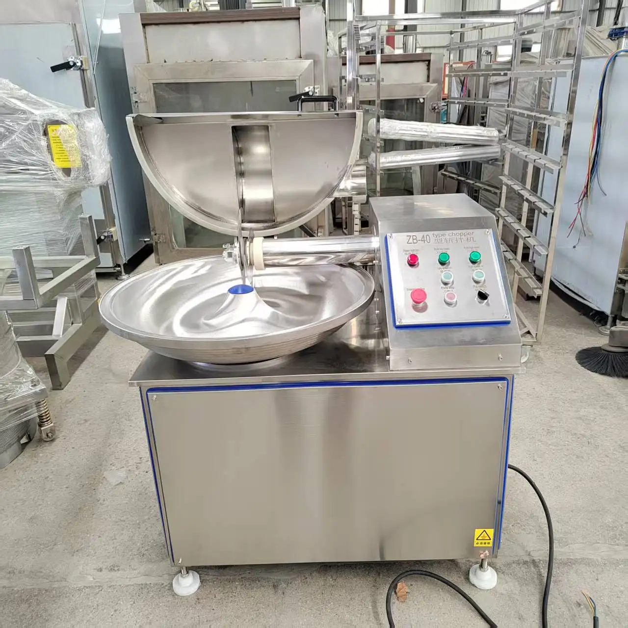 Making Machine High Efficiency Meat Chopper Cutter for Meat Processing Commercial 20L Stainless Steel Meat Bowl Cutter Sausage