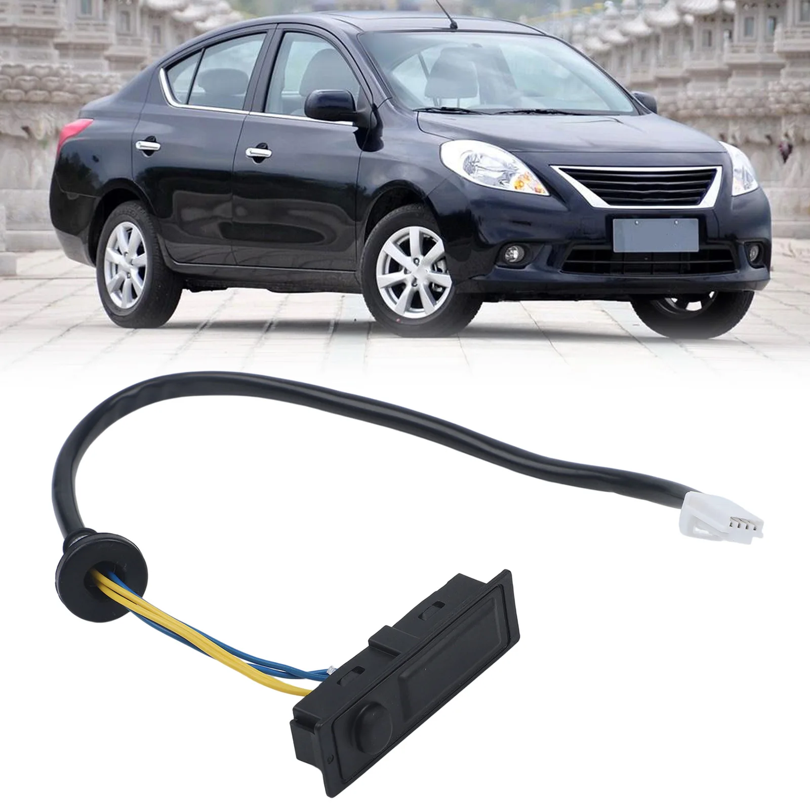 

Переключатель задней двери багажника (как на фото), замок задней двери багажника, прямая замена, замена задней двери багажника для Nissan Leaf 2011-2017