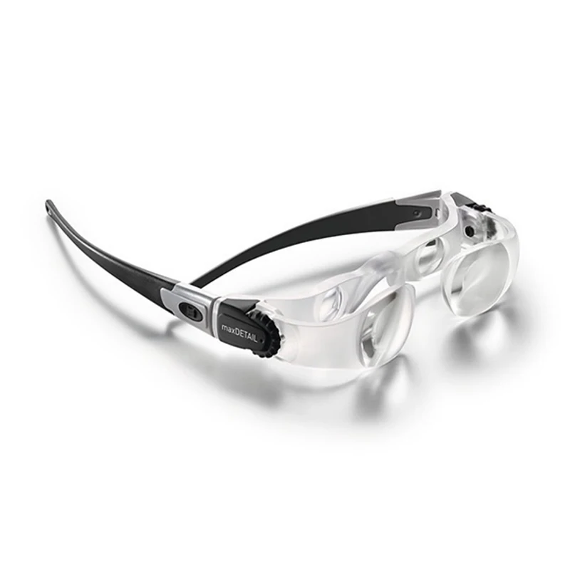 Eschenbach MaxDetail Brille Kopfmontierte Lupe 1624-511 Dunkelgrau 2X Vergrößerung Fernglas Schmuck Augenlupen für die Nähe