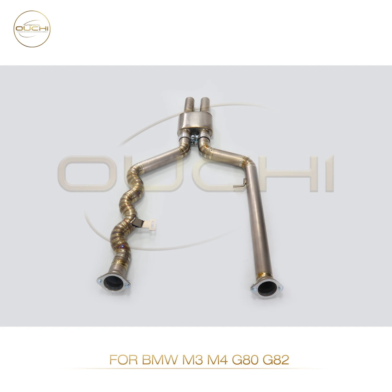 

Performance Middle Pipe for BMW M3 M4 G80 G82 OUCHI Exhaust System Titanium alloy Equal length With Resonator