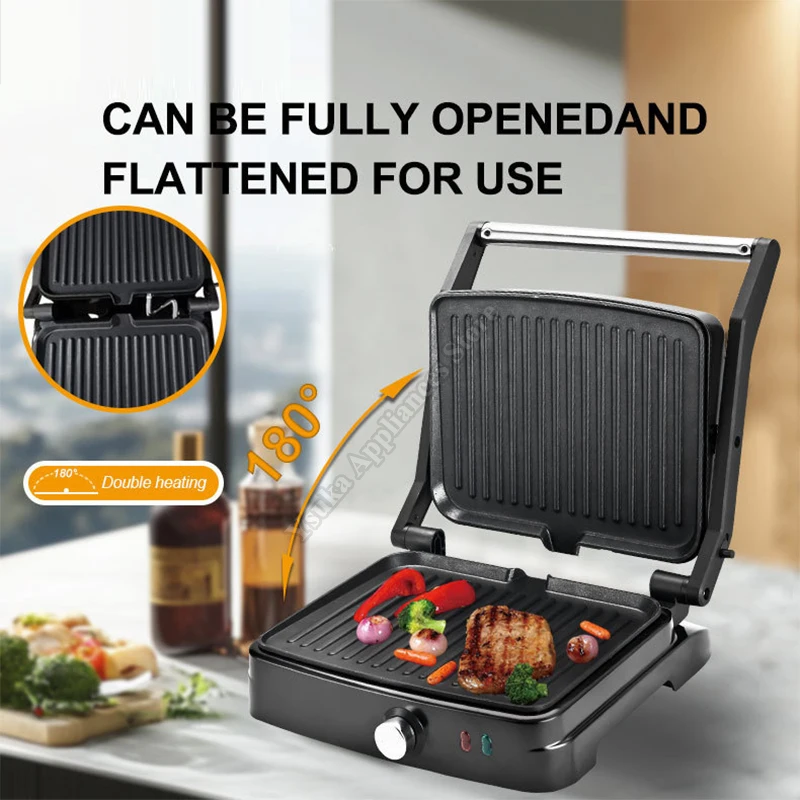 ​Stainless Steel Steak and Burger Grill​ Professional Grade Indoor Electric BBQ Grill​