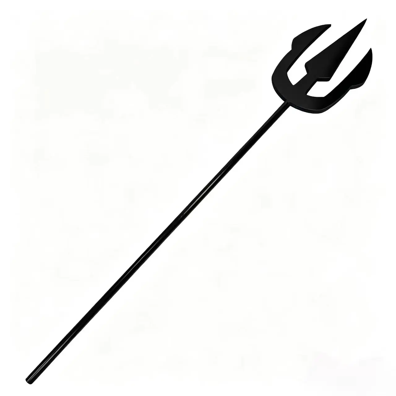 Game Devil Fork ABS Halloween Pitch Fork Prop for Cosplay Party Stage Performance Demon Decoration Halloween Prop Demon Supplies