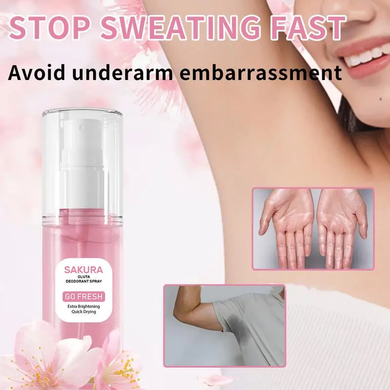 50ml CherryBlossom Perfume For Women Body Antiperspirant Portable Underarm Deodorant Gentle Considerate For Daily Travel Sports