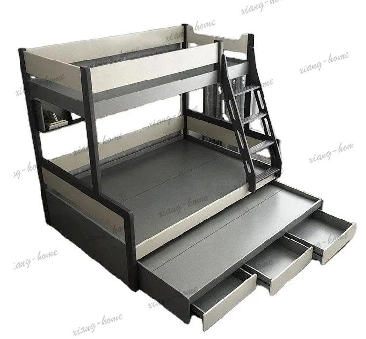 Solid Wood Up And Down Bed Children's Multi-functional Bed Boys Room Bunk Bed