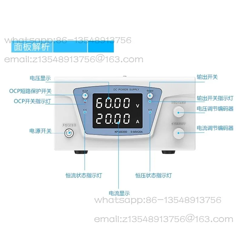 High Power Adjustable DC Regulated Power Supply 15-300V20A-100A Constant Voltage and Constant Current Aging