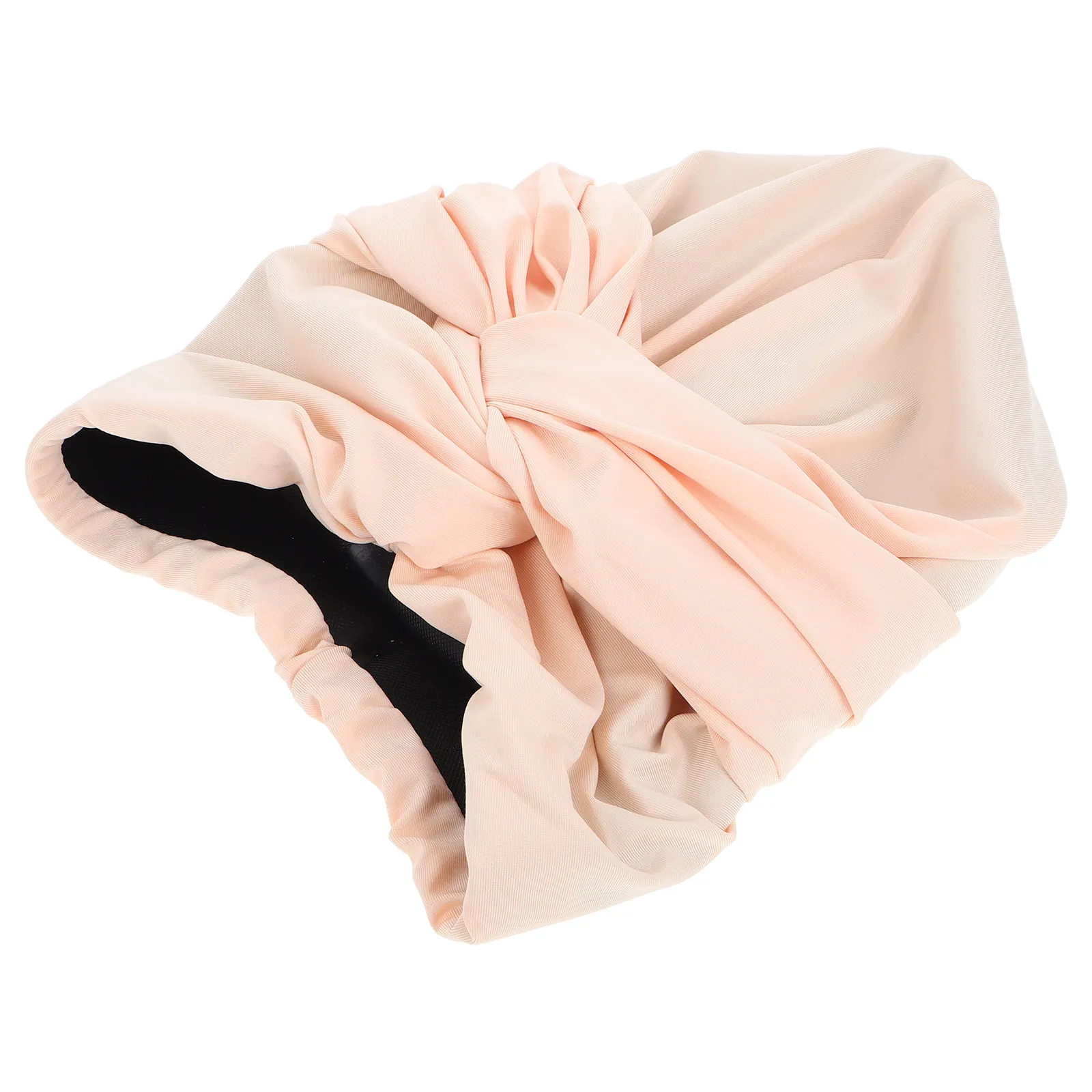 

Extra Large Silicone Swimming Cap for Women Waterproof High Elasticity Ruffled Knotted Style for Braids Long Hair Locs Bathing
