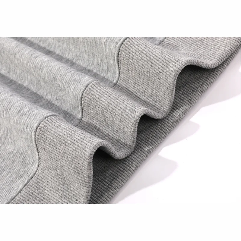 Logo personalizzato Inverno Nuovi uomini Ispessimento Top caldi Girocollo Moda Manica lunga Personalità Felpe Tinta unita Taglie forti
