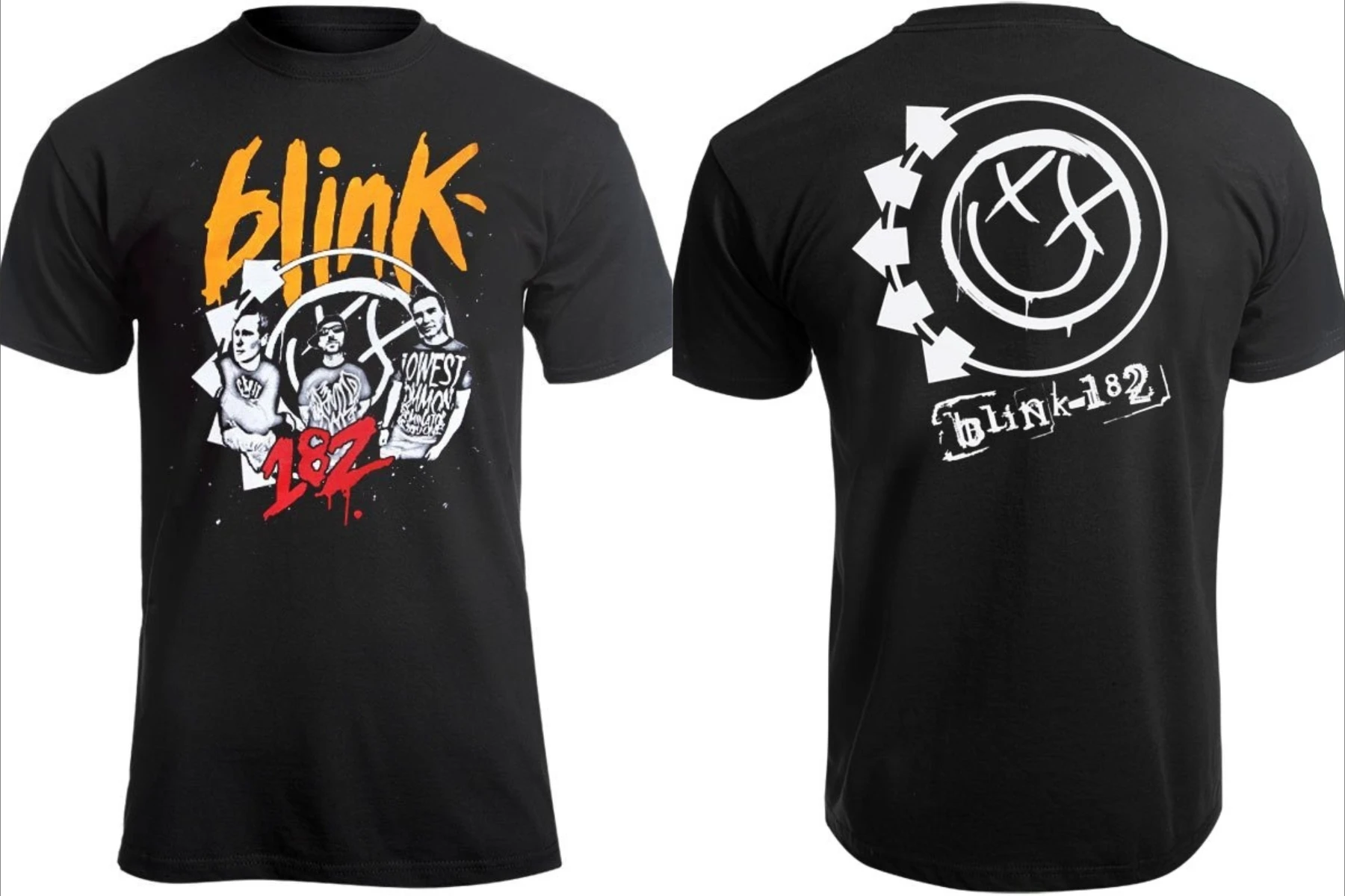 

BLINK 182 BAND Band T-Shirt Men's and Women's Short Sleeve Retro Hip Hop Y2k Tops Trend Brand T-shirt Summer Men Streetwear